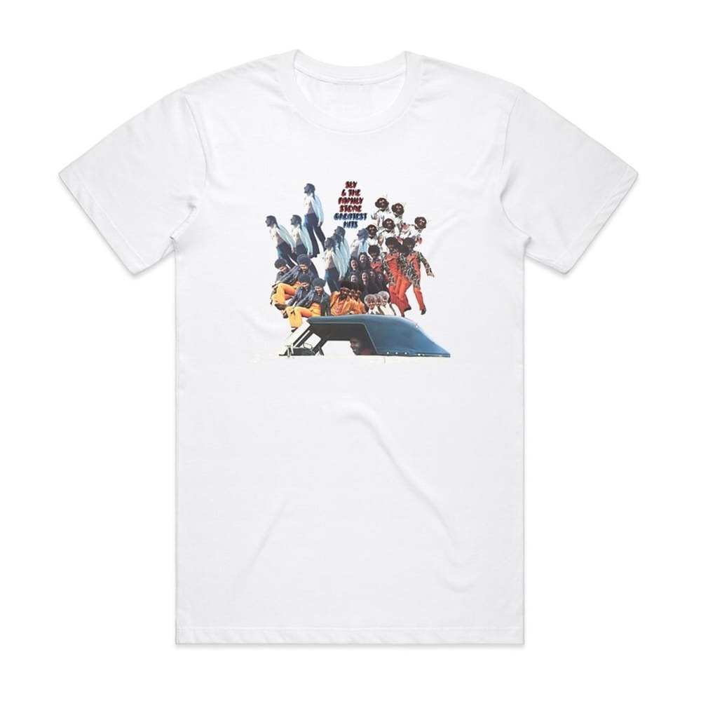 Sly And The Family Stone Greatest Hits Album Cover T-Shirt White